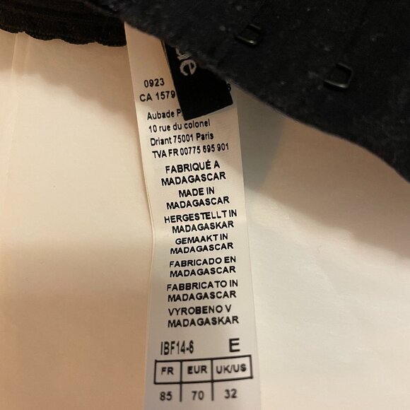 AUBADE À Fleur de Toi Half Cup Bra in Dark Orchid Purple Size 32DD Brand New NWT - Picture 10 of 12